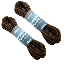 Shoe Laces Round Light Brown For Trail / Work Boots 6 - 10 Eyelets **2 Pairs**