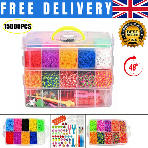 15000pcs kit box rubber - rubber, loom