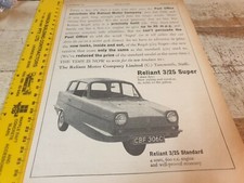 1965 RELIANT SUPER 3 Wheeler