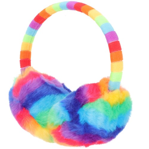 Rainbow ear muffs kids supple - rainbow,