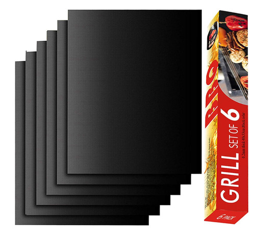 Bbq grill mat set non - mat, 6