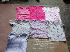 Girls 2-3yrs T Shirt Bundle Please See Discription And Pics X 7 Items