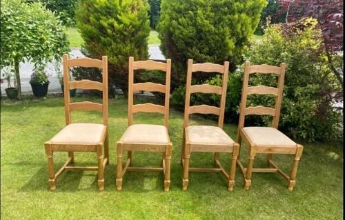 Set solid oak - 4, back