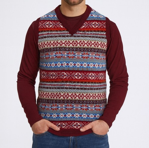 Mens knitted tank top vintage - mens,