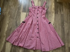 Hell Bunny Vixen Red Check 50s