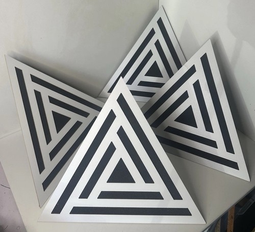 Triangular pyramid bass traps - pyramid,