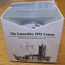 Lancashire 1891 Census  CD SET