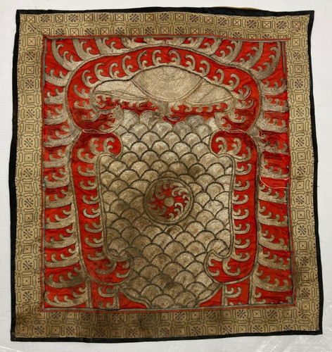 Antique chinese ottoman silk - chinese,