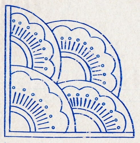 Vintage embroidery transfer - vintage,