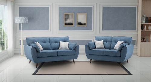Classic modern blue fabric - classic,