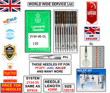 ADLER267 WALKING/FOOT SYSEM:134-35CL SIZE120/19 INDUSTRIAL SEWING MACHINE NEEDLE