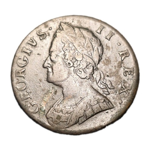 1746 half penny king george - half,