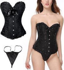 Sexy Black Boned Corset