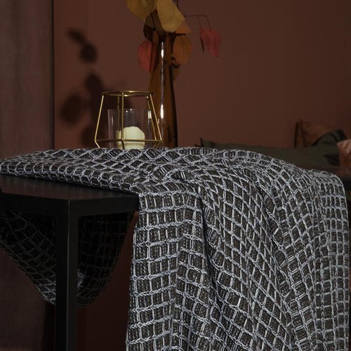 Crosshatch woolen blanket - crosshatch,