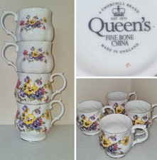 4 x Queens Churchill Fine Bone