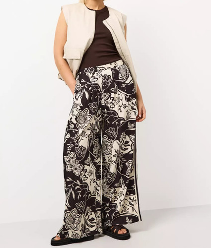 Brown paisley print wide - paisley,