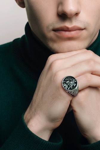 Mens stainless steel george - stainless,