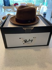 Dark Brown Mens Bailey Trilby Size M