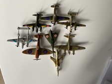 8 Diecast Model Aeroplanes incl Junkers JU-88,  Thunderchief and Spitfire