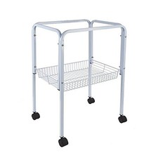 White bird cage trolley - white,