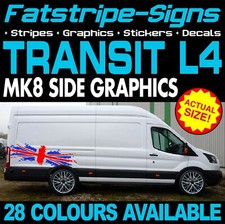 to fit FORD TRANSIT MK8 L4 EXLWB GRAPHICS STICKERS DECALS CAMPER VAN MOTORHOME 