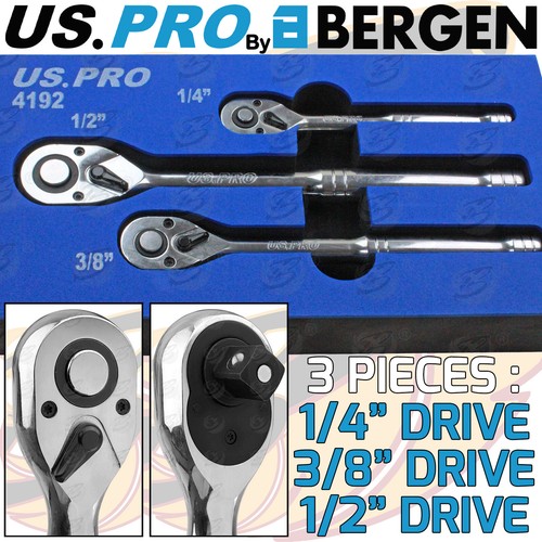 Pro 3pc ratchet handle - handle, set
