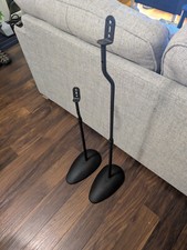 Adjustable Height Speaker Stand - Extends 28" to 38" for bookshelf speakers