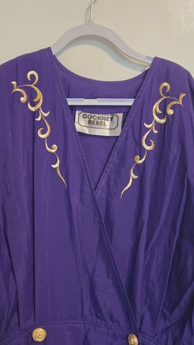 Vintage purple cockney - 80's,