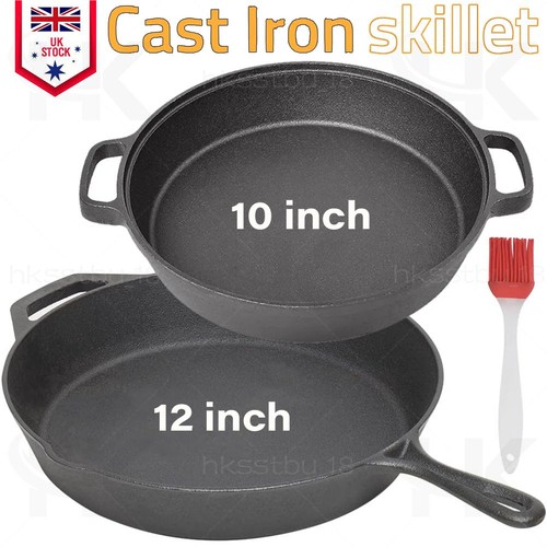 Large cast iron skillet - cast,
