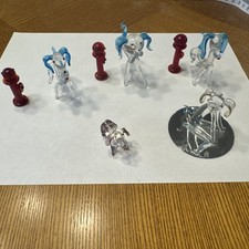 Vintage Lot Of 8 Hand Blown