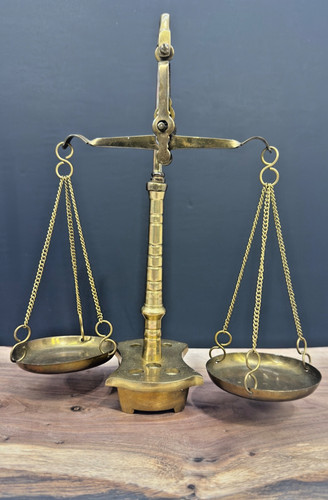 Vintage brass balance scale - balance, 2
