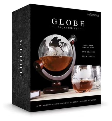 Ingenious globe decanter set - ingenious,