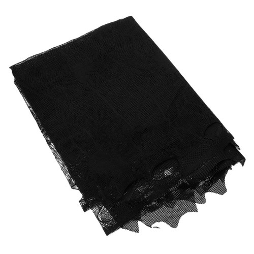Black lace window - black, curtain