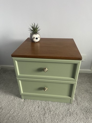 Hand painted plan bedside - hand, g