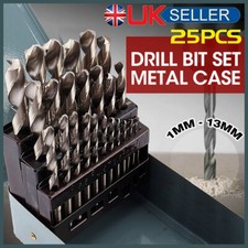 25 Piece HSS Steel Metal Drill