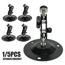 1/5Pcs Universal Surround Sound Satellite Speaker Wall Mount Bracket Tilt Swivel