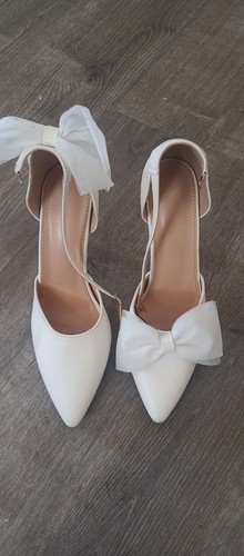 White wedding shoes 8 - white, sz