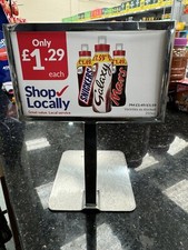 25 x Butchers / Deli Stainless Steel Ticket Holders Price Display Holders