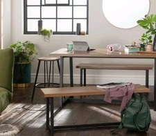 Nomad Pair of Dining Benches -