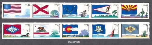 Postage 2008 flags of - us,