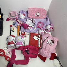 Hello Kitty Sanrio Vintage Bundle 2000s Random Items With Bag Figures Mittens
