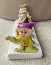 Vintage Clover / Disney Snow White & The 7 Dwarfs Ceramic Toast Rack - New 