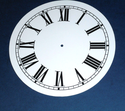 Clock dial face - card, 4