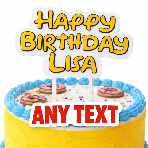 Simpsons cake topper - simpsons,