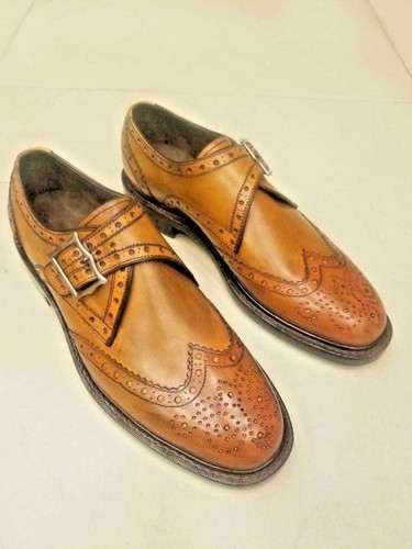 Men handmade brogue monk - men,
