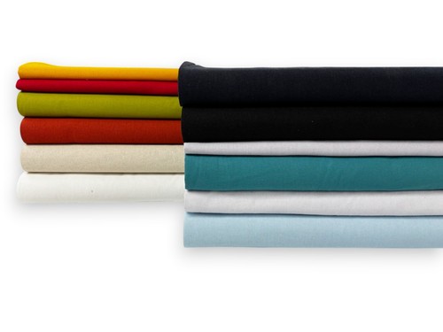 Plain linen rayon blend fabric - plain,