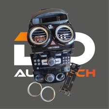 ?️ Vauxhall Corsa D Black Centre Console Dash Silver Rings Headunit ?️