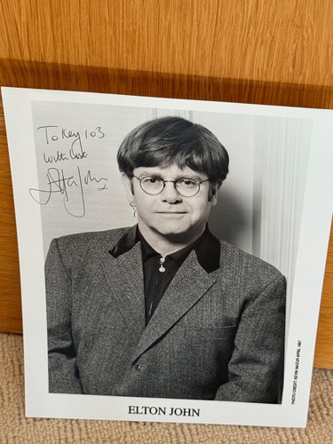 Elton john signed - john,