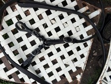 Leather in Hand Lead Rein with Coupling, Brown Havana, 1/2"