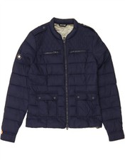 SUPERDRY Girls Padded Jacket 13-14 Years Medium  Navy Blue Nylon BR09